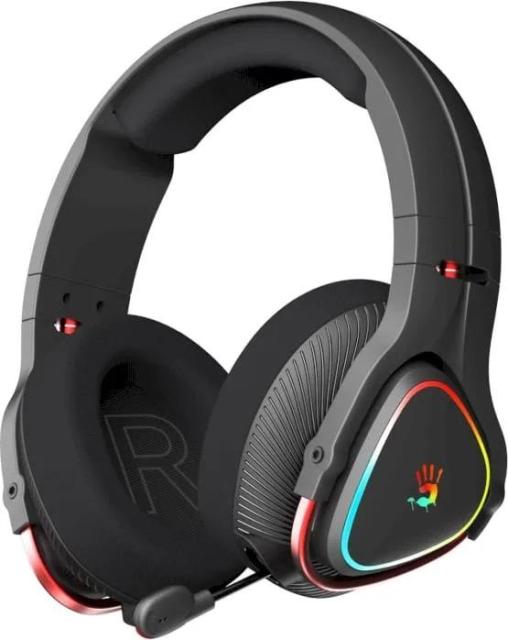 Геймърски слушалки A4TECH Bloody MR720 Naraka, RGB, Bluetooth/ Wireless + USB, Черни