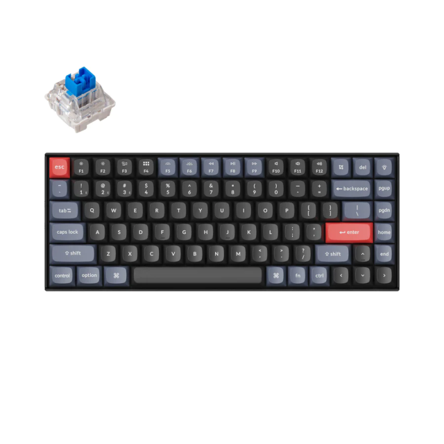 Геймърска механична клавиатура Keychron K2 Pro Hot-Swappable Keychron K Pro Mechanical Blue Switch, RGB Backlight Plastic Frame, USB