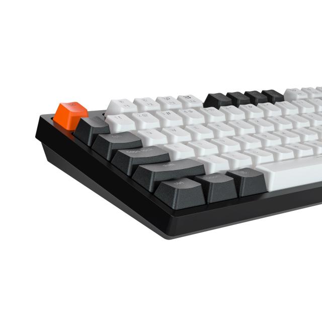 Геймърска механична клавиатура Keychron C1 TKL Gateron G Pro Brown Switch, White Backlight