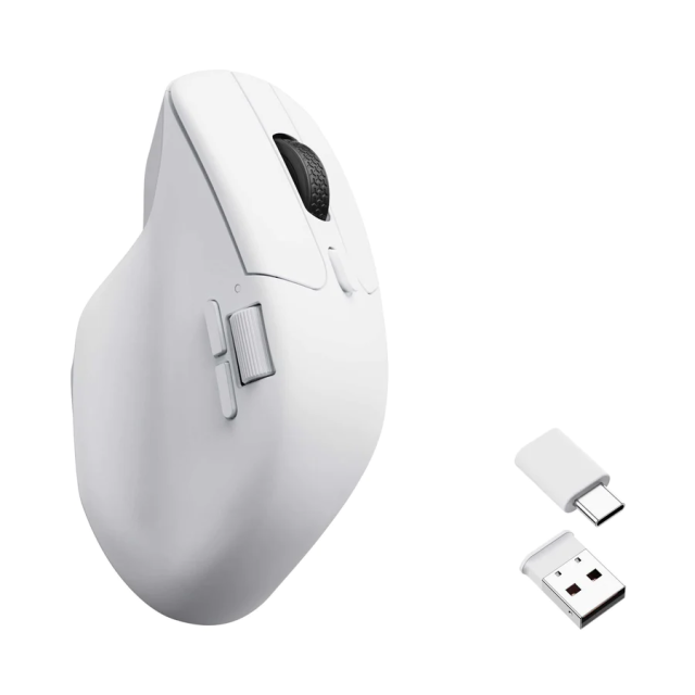 Мишка Keychron M6 1000Hz, Wireless, 26 000 dpi, Matte White