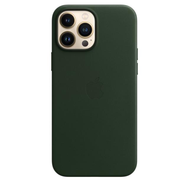 Калъф Apple iPhone 13 Pro Max Leather Case with MagSafe - Sequoia Green