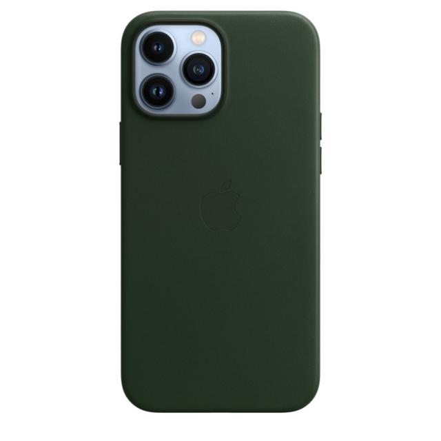 Калъф Apple iPhone 13 Pro Max Leather Case with MagSafe - Sequoia Green