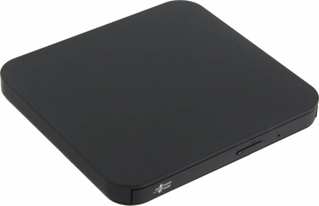Оптично устройство Hitachi-LG GP90NB70 Ultra Slim External DVD-RW, Super Multi, Double Layer, TV connectivity, USB on-the-go, Black