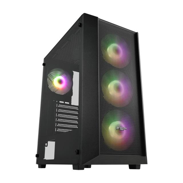 Кутия FSP CMT218 Mid-Tower, USB3.0 x 1, USB2.0 x 2, Micro ATX, ITX, ATX