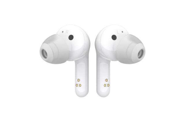 Слушалки LG HBS-FN4 MERIDIAN, LG TONE Free Wireless Earbuds, IPX4 Rated for Sweat and Rain, Ambient Sound, Bluetooth, White