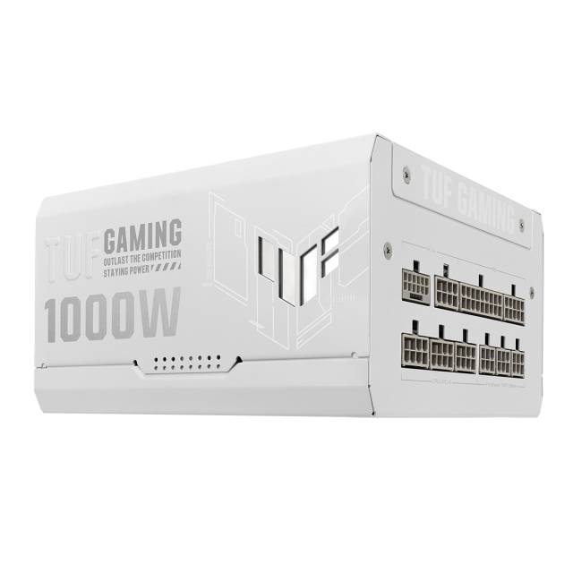 Захранване ASUS TUF Gaming White 1000W, 80+ Gold PCIe 5.0, Fully Modular