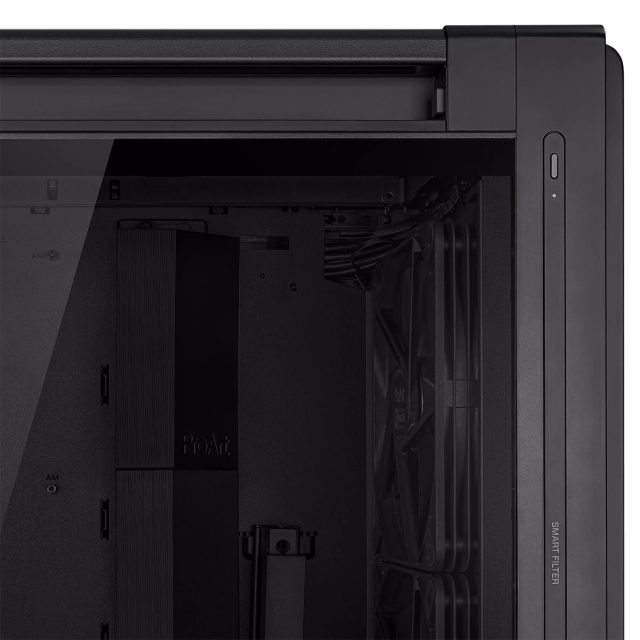 Кутия ASUS ProArt PA602 Tempered Glass ARGB Black, Full-Tower, 2 x USB 3.2, 1 x USB Type C, 2 x USB 2.0, ATX, Micro-ATX, Mini-ITX, DTX, Mini-DTX