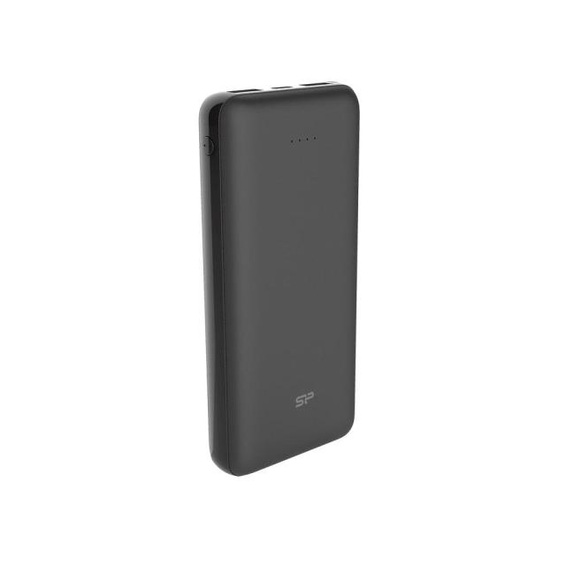 Външна батерия Silicon Power C200 Black 20 000 mAh, 2x USB, 1x USB Type-C, черна