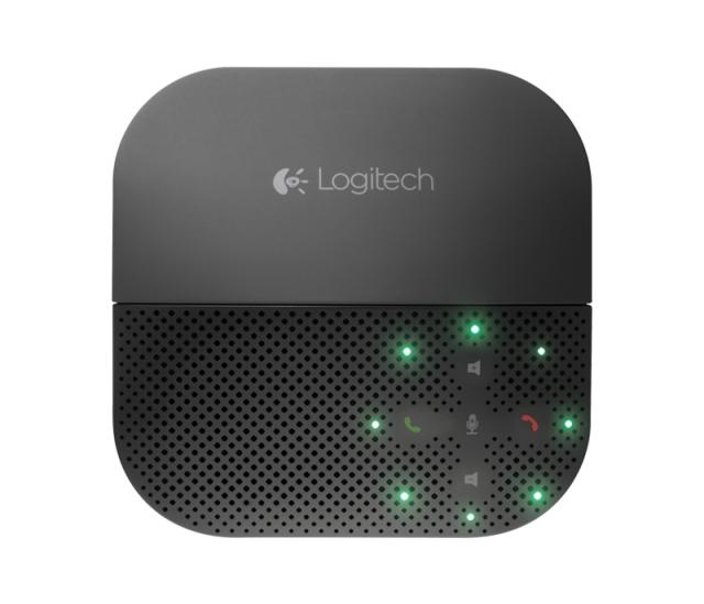 Високоговорител Logitech Mobile Speakerphone P710e, Tablet/Smartphone Stand, Noise & Echo Cancelation, 3.5 mm Jack, Graphite