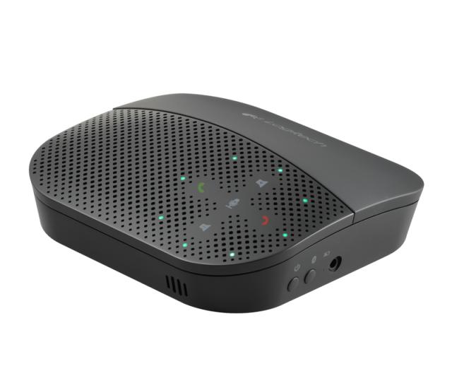Високоговорител Logitech Mobile Speakerphone P710e, Tablet/Smartphone Stand, Noise & Echo Cancelation, 3.5 mm Jack, Graphite