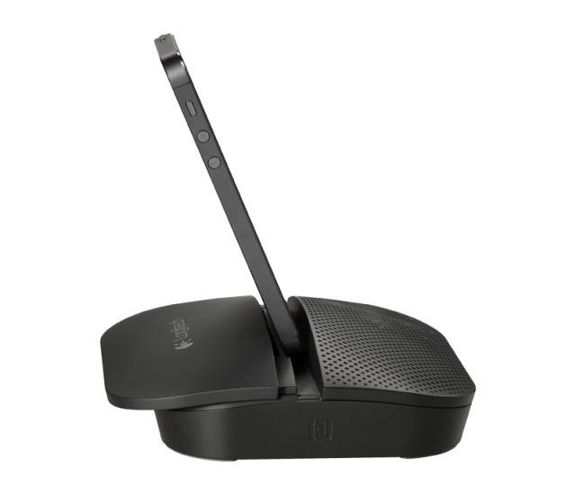 Високоговорител Logitech Mobile Speakerphone P710e, Tablet/Smartphone Stand, Noise & Echo Cancelation, 3.5 mm Jack, Graphite