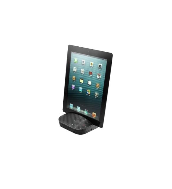 Високоговорител Logitech Mobile Speakerphone P710e, Tablet/Smartphone Stand, Noise & Echo Cancelation, 3.5 mm Jack, Graphite