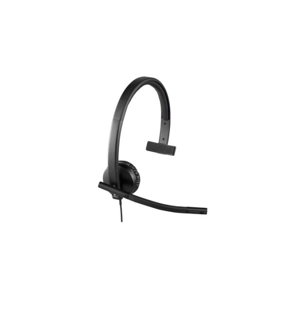 Слушалки Logitech USB Headset H570e Mono, In-line Controls, Echo Cancellation, Noise-cancelling, USB