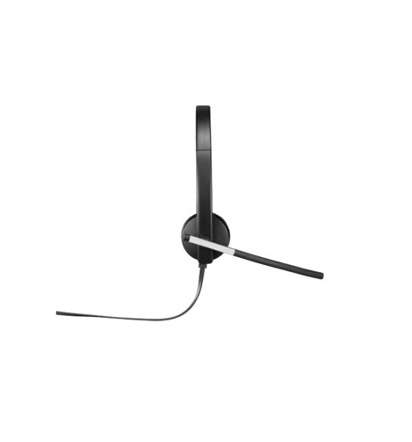 Слушалки Logitech USB Headset H650e Mono, Flexible Mic, In-line Controls, Echo Cancellation, Noise-cancelling, USB