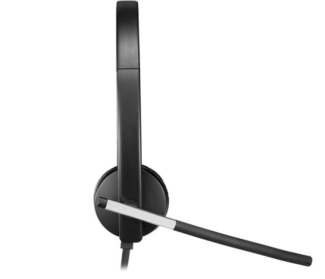 Слушалки Logitech USB Headset H650e Stereo, Flexible Mic, In-line Controls, Echo Cancellation, Noise-cancelling, USB