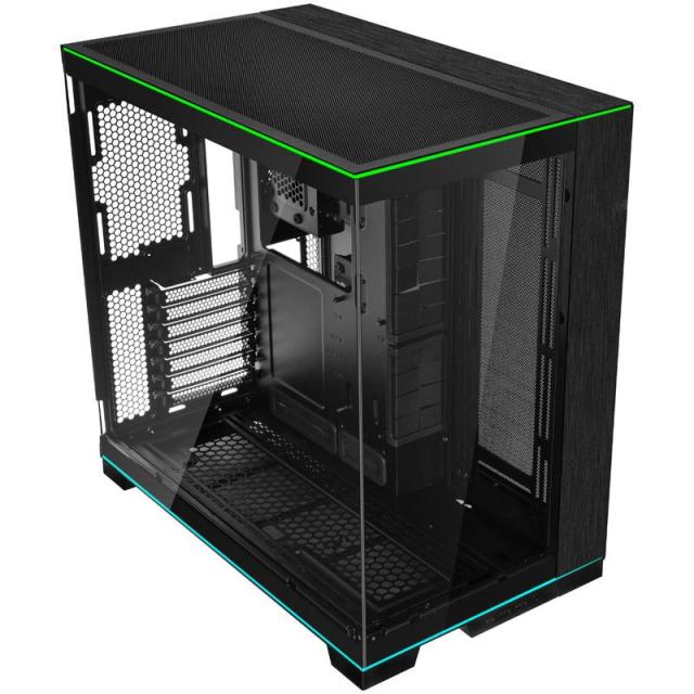 Кутия Lian Li PC-O11 Dynamic EVO RGB Mid-Tower, Tempered Glass, 2x USB 3.0, 1x USB 3.1 TYPE-C, E-ATX, ATX, M-ATX, MINI-ITX, Черна