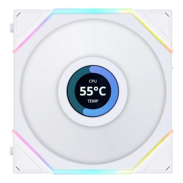 Вентилатор Lian Li UNI FAN TL Reverse LCD 120mm - White