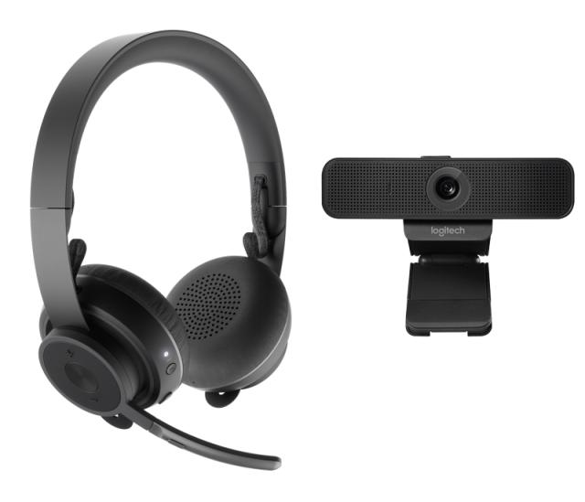 Комплект Logitech Pro Personal Video Collaboration Kit, Logitech Zone Wireless + Logitech C925e Bundle