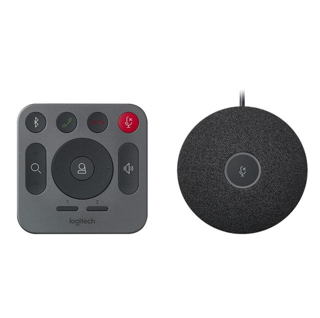 Уебкамера Logitech Rally Conference Solution, Rally Speaker, Rally Mic Pod, Ultra HD 4K 30 fps, Up To 10 Seats, Motorized PTZ Camera, RightSight, RightLight, RightSound, 15x HD Zoom, Autofocus, Black