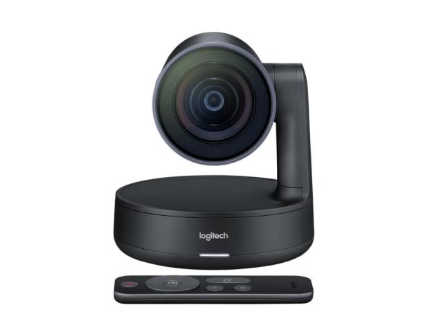 Уебкамера Logitech Rally Camera, Ultra HD 4K 30 fps, Motorized PTZ Camera, RightSight, RightLight, RightSound, 5x Optical Zoom, Autofocus, Black