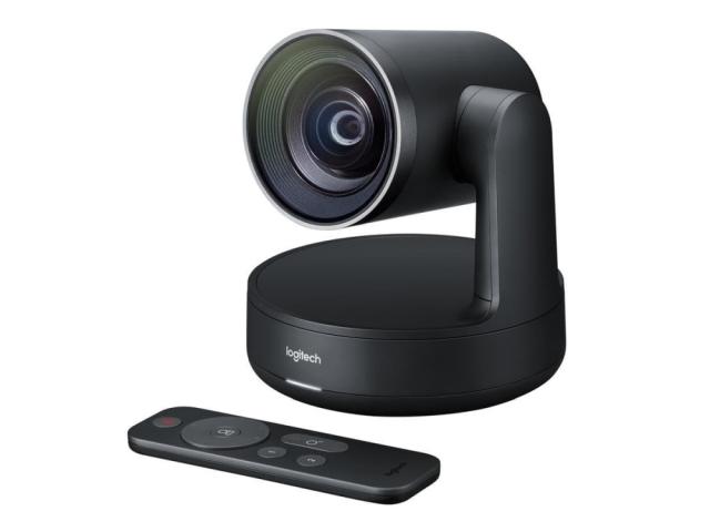 Уебкамера Logitech Rally Camera, Ultra HD 4K 30 fps, Motorized PTZ Camera, RightSight, RightLight, RightSound, 5x Optical Zoom, Autofocus, Black