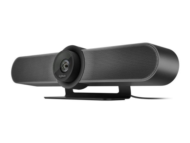 Уебкамера Logitech MeetUp Confererence Solution, Ultra HD 4K 30 fps, Up To 6 Seats, Super Wide 120°, Motorized PT, RightSight, RightLight, RightSound, 5x HD Zoom, Black