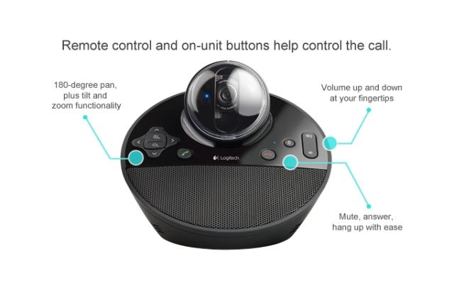 Уебкамера Logitech BCC950 AIO ConferenceCam, Full HD, Up To 4 Seats, Remote Control, Black