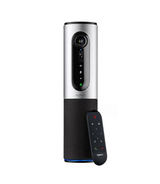 Уебкамера Logitech ConferenceCam Connect, Full HD, Up To 6 Seats, Portable AIO, Bluetooth, Remote Control, Black & Silver
