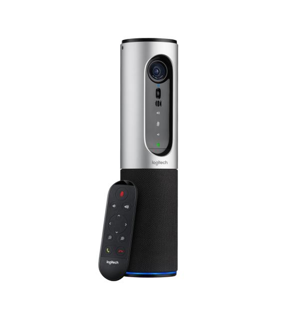 Уебкамера Logitech ConferenceCam Connect, Full HD, Up To 6 Seats, Portable AIO, Bluetooth, Remote Control, Black & Silver