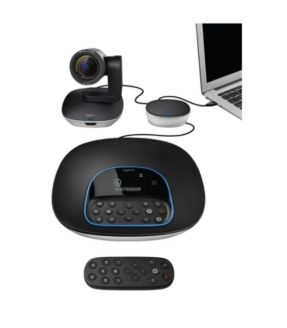 Уебкамера Logitech ConferenceCam Group, Full HD, Up To 14 Seats, Remote Control, HD Zoom, Autofocus, Black