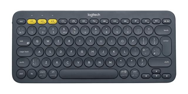 Клавиатура Logitech K380, Bluetooth, компактна, черна, US