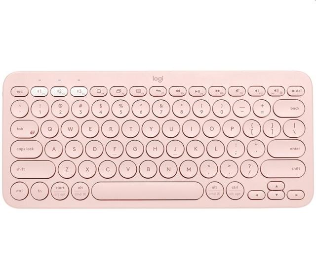 Клавиатура Logitech K380,Bluetooth, компактна розова, US