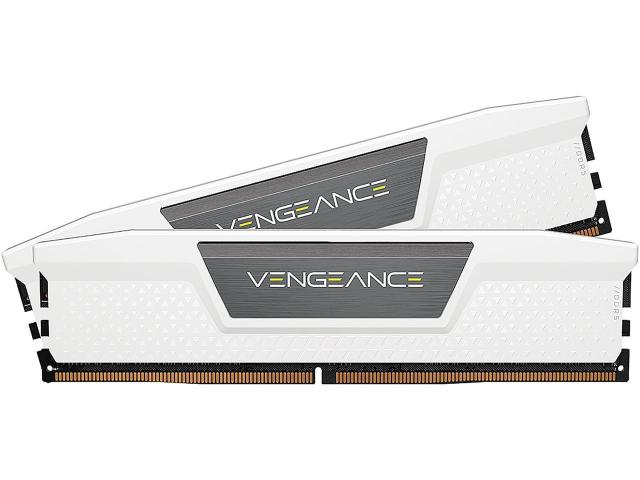 Памет Corsair Vengeance White, 32GB (2x16GB) DDR5 DRAM, 6000MHz, CL36, 1.35V