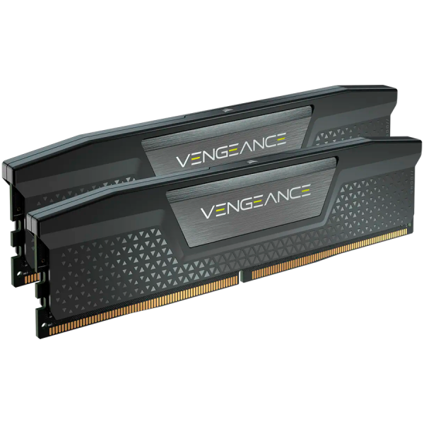 Памет Corsair Vengeance Black, 32GB (2x16GB) DDR5 DRAM, 6000MHz, CL36, 1.35 V