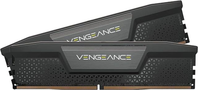 Памет Corsair Vengeance Black, 32GB (2x16GB) DDR5 DRAM, 6000MHz, CL36, 1.35 V