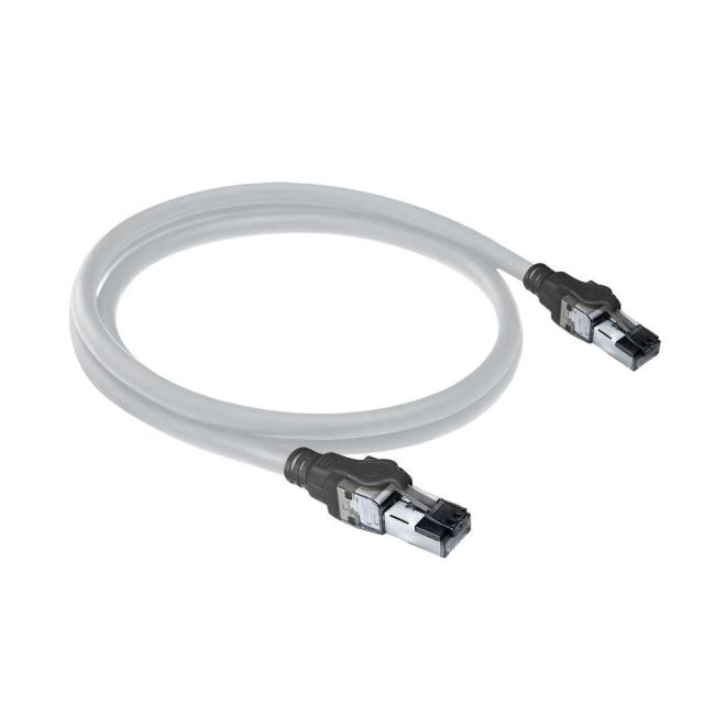 Мрежов пач кабел ACT S/FTP, CAT6A, RJ-45 - RJ-45, 1.5 m, Медни проводници, Сив