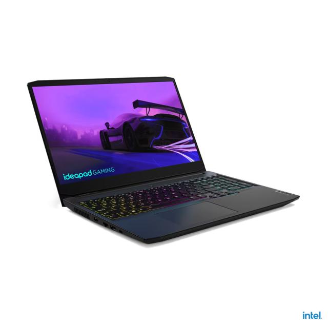 Лаптоп LENOVO IdeaPad Gaming 3 15IHU6, Intel Core i7-11370H 4C (3.3 / 4.8GHz, 12MB), 15.6'' (39.62 cm) FHD, IPS Anti-glare, 120Hz, NVIDIA GeForce RTX 3050 4GB, 16GB DDR4, SSD 512GB, Free DOS