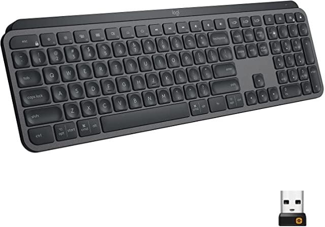 Клавиатура Logitech MX Keys Advanced Wireless Illuminated Keyboard - GRAPHITE - US INT'L - 2.4GHZ/BT - N/A - INTNL