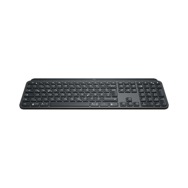 Клавиатура Logitech MX Keys Plus Advanced Wireless Illuminated Keyboard with Palm Rest - GRAPHITE - US INT'L - 2.4GHZ/BT - N/A - INTNL - WITH PALMREST