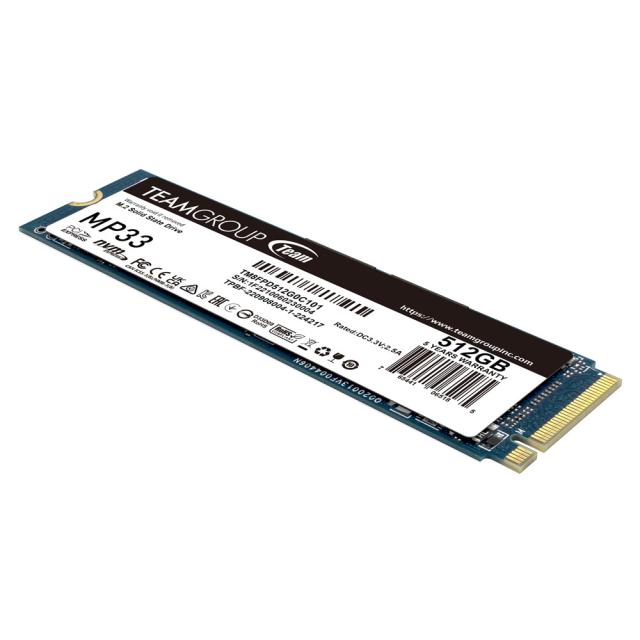 Team Group MP33 PRO, SSD 512GB M2 PCI-E Gen3x4 