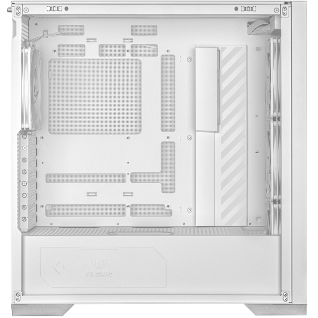 Кутия ASUS TUF GAMING GT302 Tempered Glass, ARGB, White, Mid Tower, 2x USB 3.2, 1x USB 3.2 Type-C, EATX/ATX/Micro-ATX/Mini-ITX