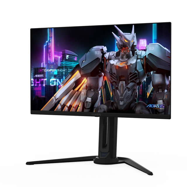 Монитор GIGABYTE AORUS FO27Q3, 27.0" (68.58 cm) QD-OLED, 2K QHD, 360Hz, 0.03ms, Vesa ClearMR 13000, HDR 400, 2x HDMI, 1x DP, 1x USB Type-C