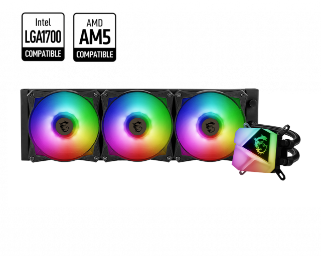 Охладител за процесор MSI MAG CORELIQUID C360, LGA 1150/1151/1155/1156/1200/1700 / AMD AM5/AM4