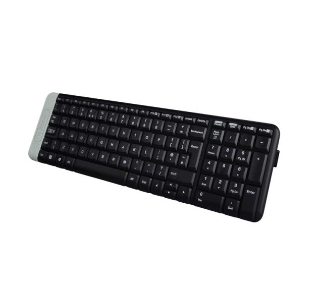 Клавиатура Logitech K230, Wireless, компактна, черна