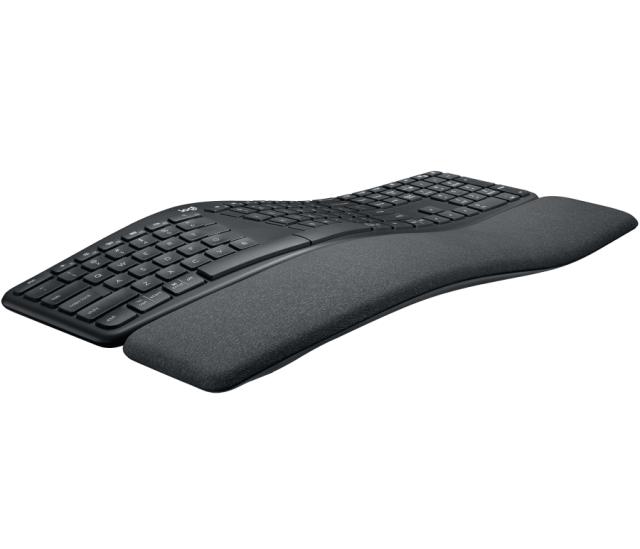 Клавиатура Logitech ERGO K860, Wireless/Bluetooth, черна