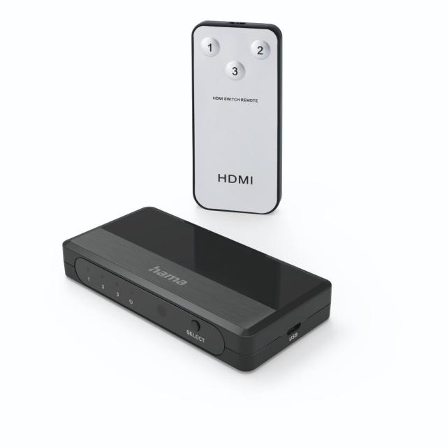 HAMA Превключвател HDMI™, 3 входа, 1 изход