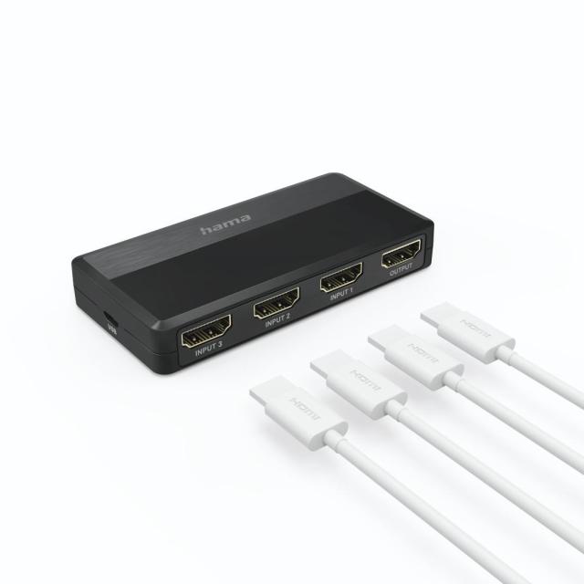 HAMA Превключвател HDMI™, 3 входа, 1 изход