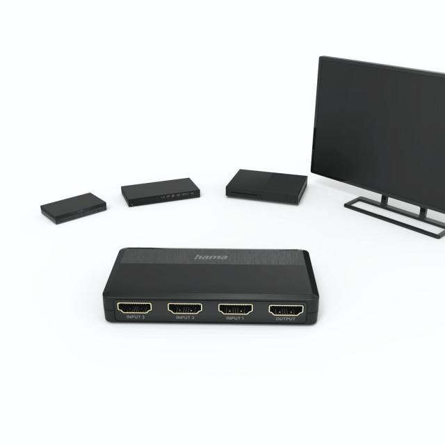 HAMA Превключвател HDMI™, 3 входа, 1 изход