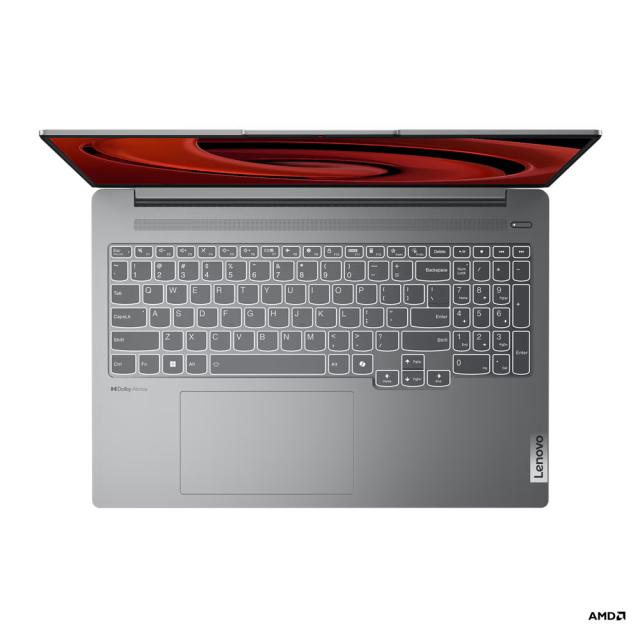 Лаптоп Lenovo IdeaPad Pro 5 16AHP9, 16.0" (40.64 cm), WQXGA, AMD Ryzen 7 8845HS 8C (3.8/5.1GHz, 16MB cache), AMD Radeon 780M, 32GB LPDDR5x, 1TB SSD, Free DOS