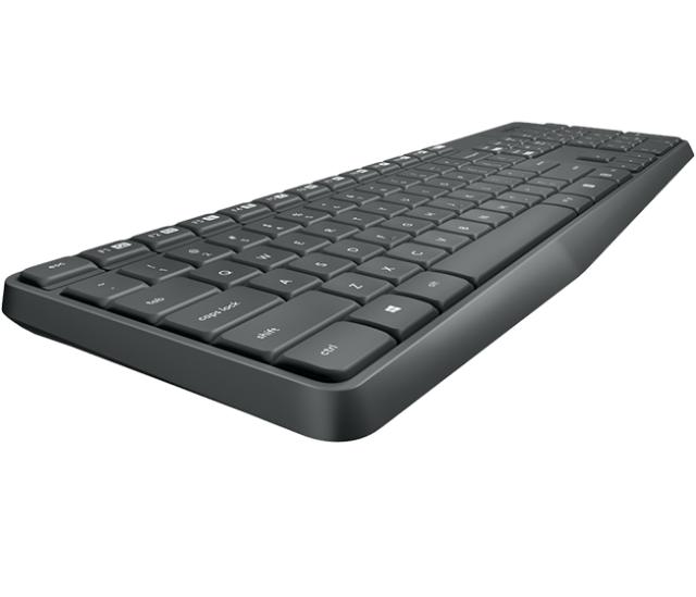 Kомплект клавиатура и мишка Logitech MK235 Wireless Desktop, черни